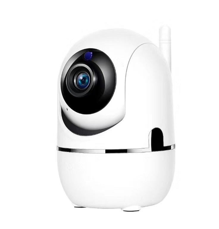 Trådlös WiFi IP-kamera med 360° övervakning (355°/90°) och 1080P HD. Mörkerseende upp till 30 m, rörelse- och ljudlarm i mobilen. Tvåvägsljud för kommunikation. Stöd för 2.4GHz WiFi, microSD (64 GB) och molnlagring. Perfekt för hemmet.