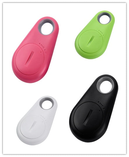 Mini Bluetooth-spårare i vattendroppe-design. Håll koll på nycklar, väskor eller husdjur via mobilen. Larm vid avstånd, räckvidd upp till 10 m. Fungerar även som kamerafjärr. Upp till 6 mån standby. CR2032-batteri ingår. Finns i flera färger.