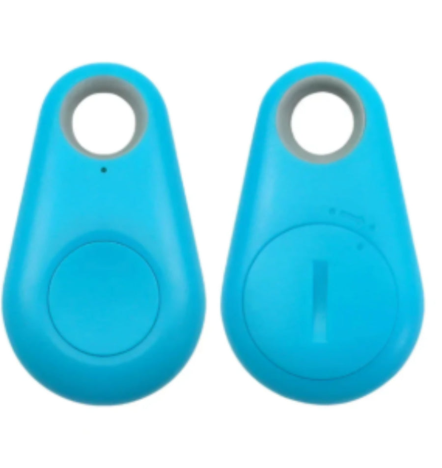 Mini Bluetooth-spårare i vattendroppe-design. Håll koll på nycklar, väskor eller husdjur via mobilen. Larm vid avstånd, räckvidd upp till 10 m. Fungerar även som kamerafjärr. Upp till 6 mån standby. CR2032-batteri ingår. Finns i flera färger.